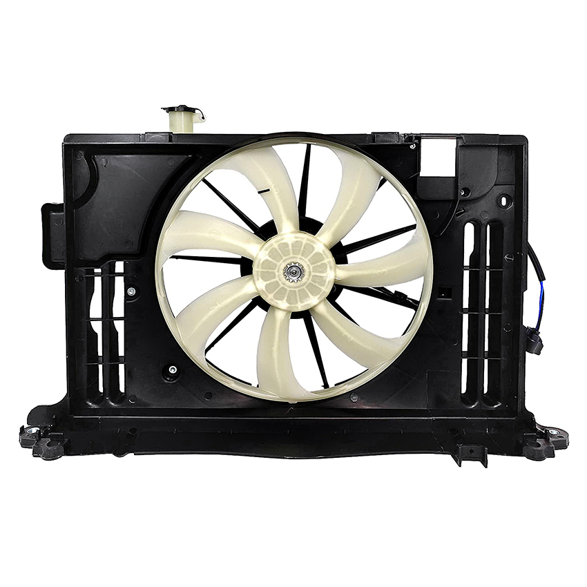 Rareelectrical New Engine Cooling Fan Compatible With Toyota Corolla 2014-2016 by Part Number 163610T040 163610T041 163630T020 167110T130