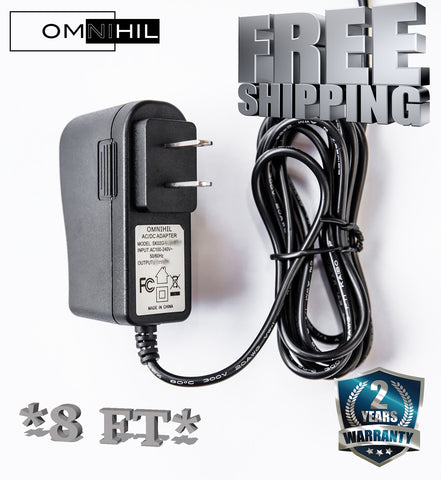 OMNIHIL (8 FT) AC/DC Adapter/Adaptor for TECH 21 Model: RK5 Fly Rig