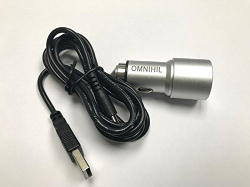 OMNIHIL Replacement  USB Car Charger+(30FT)MICRO-USB for PLESON Fast Charge PLS-WR-C500 Power Supply