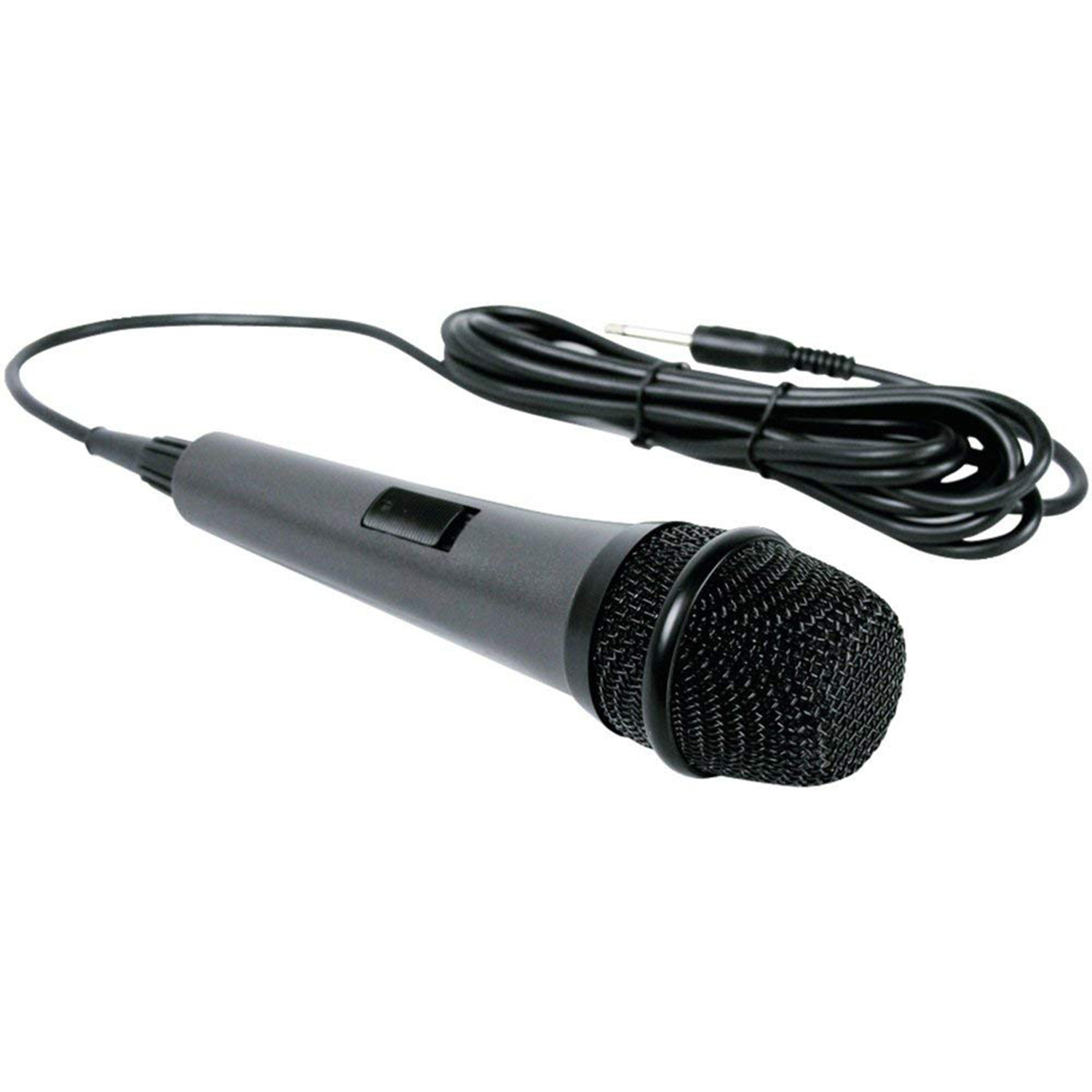 Singing Machine SMM-205 Handheld Wired Portable 10ft Cord Karaoke Microphone