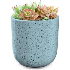 Altatac Flower Plant Pots Planter Ceramic For Succulents Plants, Teal, 5.75"H x 5.75"W