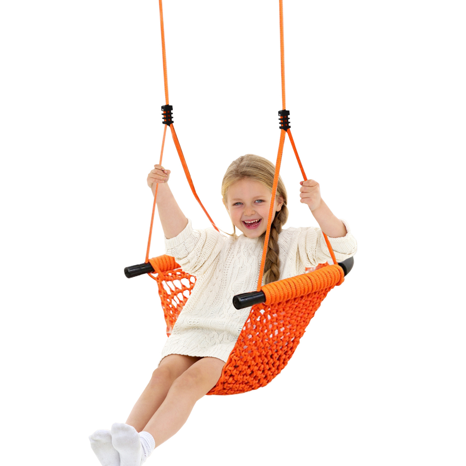 Altatac Child Kids Indoor Outdoor Adjustable Rope Playground Tree Swing Seat Set