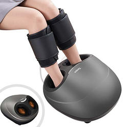 Tespo Shiatsu Foot Massager Machine with Heat Deep Kneading Therapy, Foot Compression