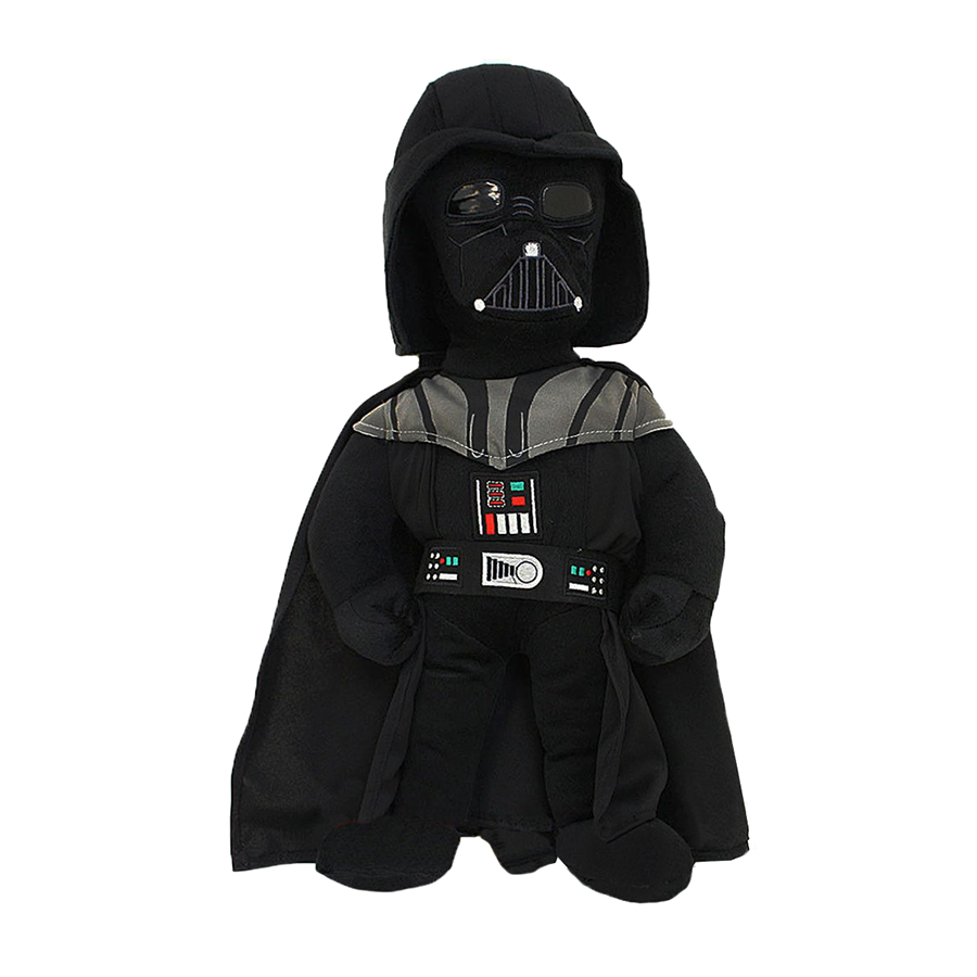 ACCESSORY INNOVATIONS Star Wars "Darth Vader" Plush Backpack Kids Bag with Zipper Pouch