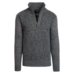 Altatac Men's Casual Lightweight Warm Winter Outwear Half Zip Fleece Sweater Jacket Coat