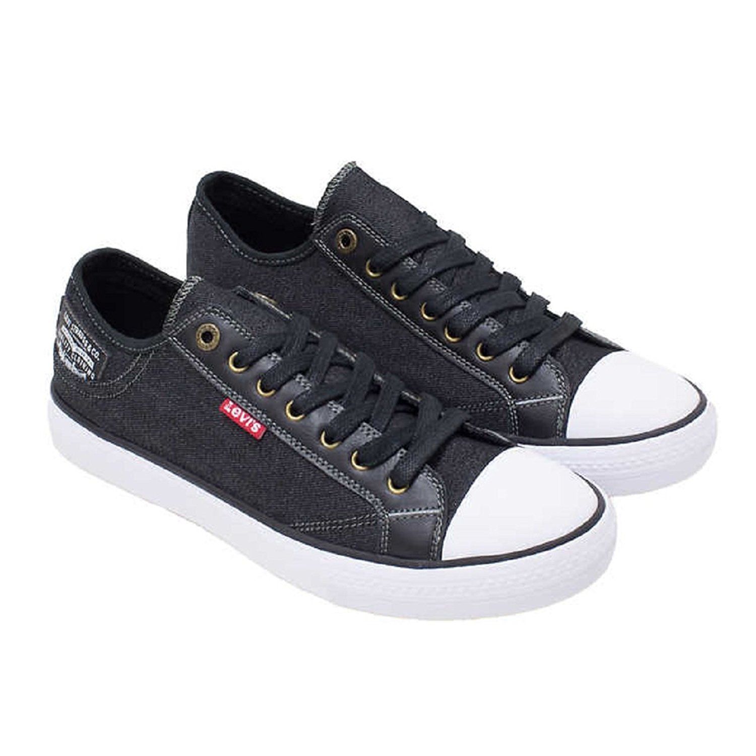 Black levi's 2024 canvas shoes