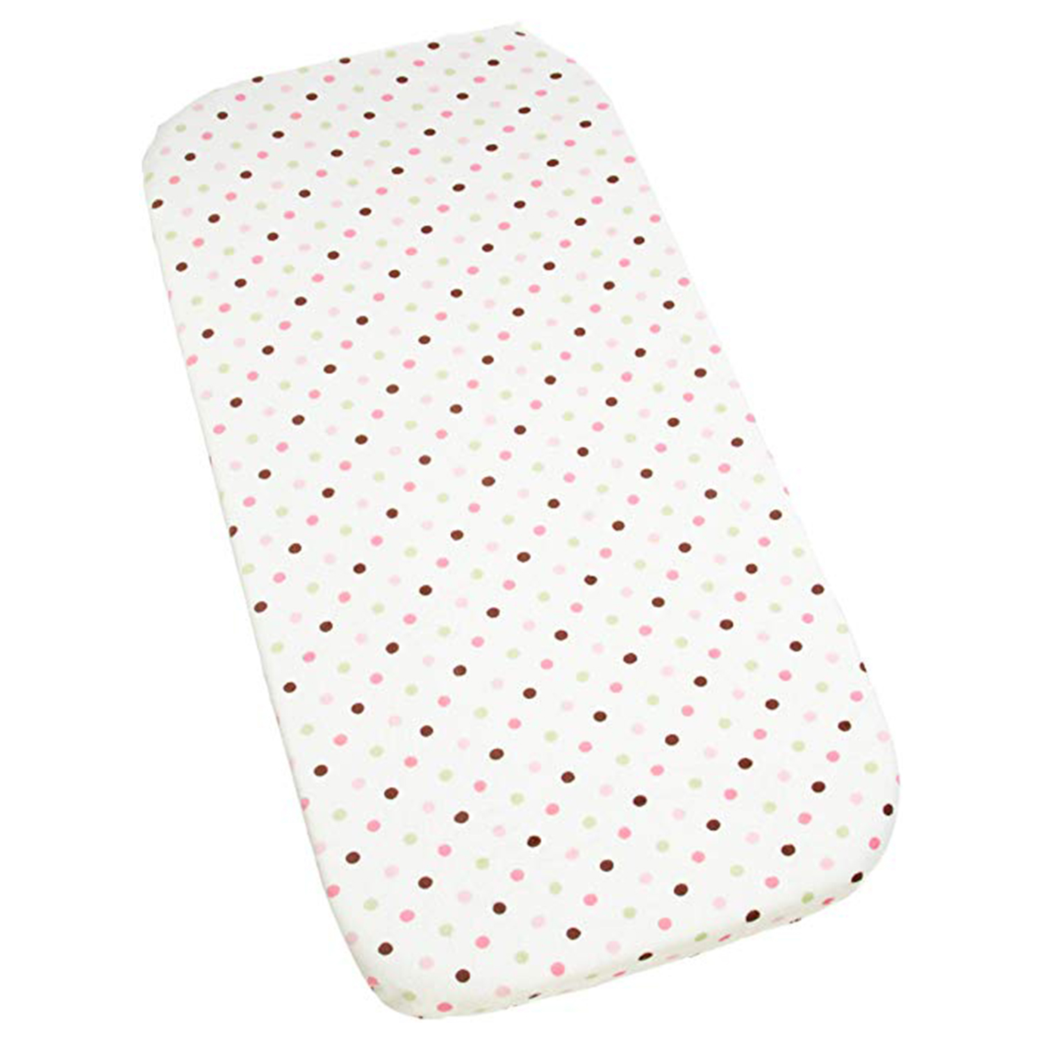 Carter's Carters Super Soft Printed Changing Pad Cover 100% Polyester - Pink/Green Dot