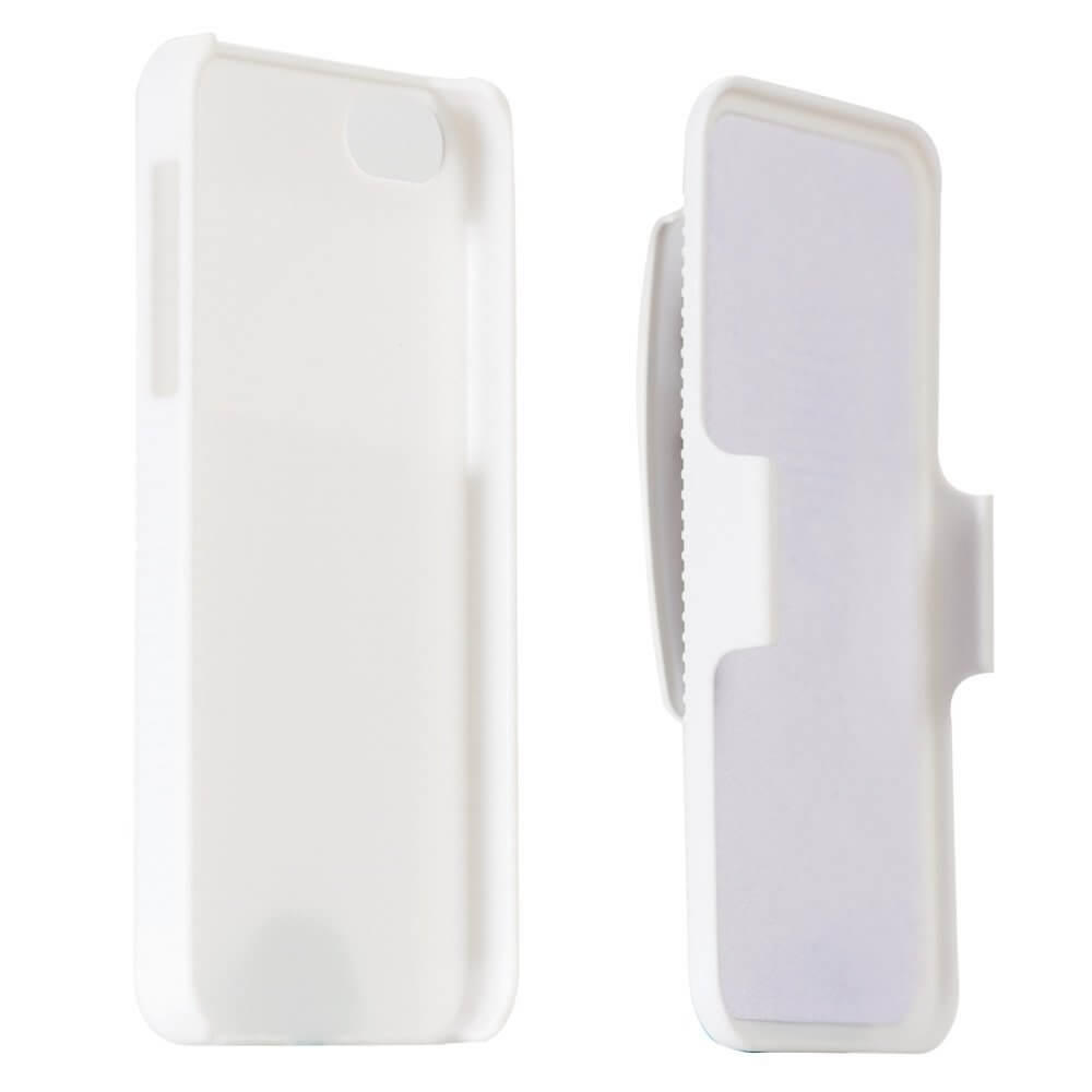 Oker Hard Rubberized Case/Belt Holster For iPhone 4/4s- White