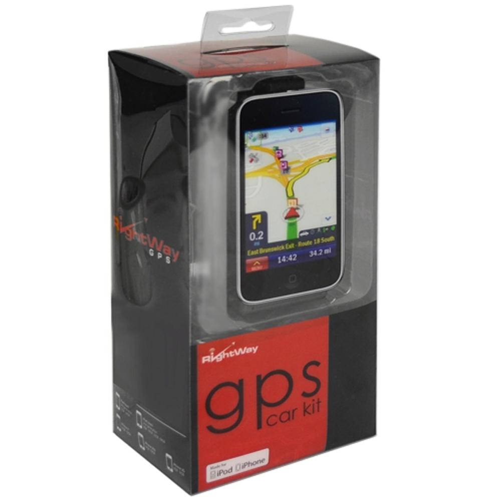 RightWay GPS Car Kit w/ Bluetooth & Dock Connector for iPhone & iPod Touch Refurbished