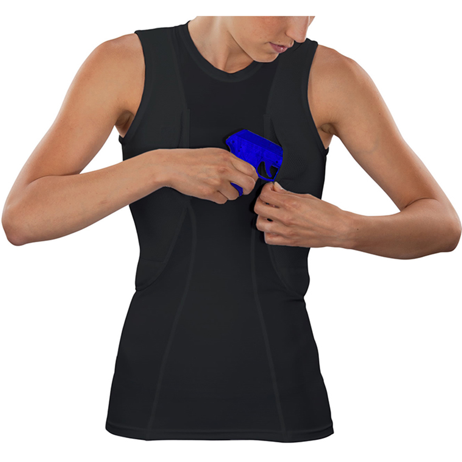 5.11 Tactical Women's Sleeveless Holster Shirt w/ Tactical Pocket 30012 Black S