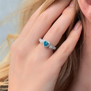 Gem Stone King 1 38 Ct Heart Shape London Blue Topaz 925 Sterling Silver Ring Gem Stone King 1 38 Ct Heart Shape London Blue Topaz 925 Sterling Silver Ring