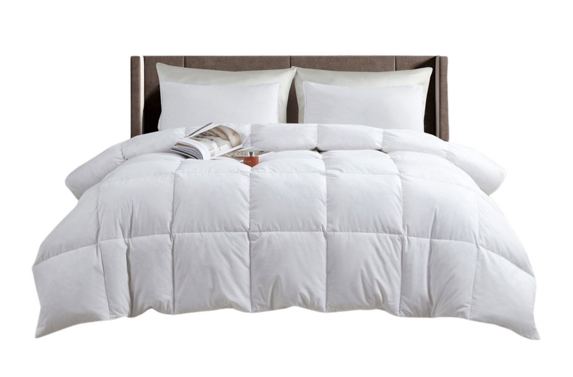 Serta 240 Thread Count Tencel And Cotton Blend Feather And Down Comforter White - All Seasons