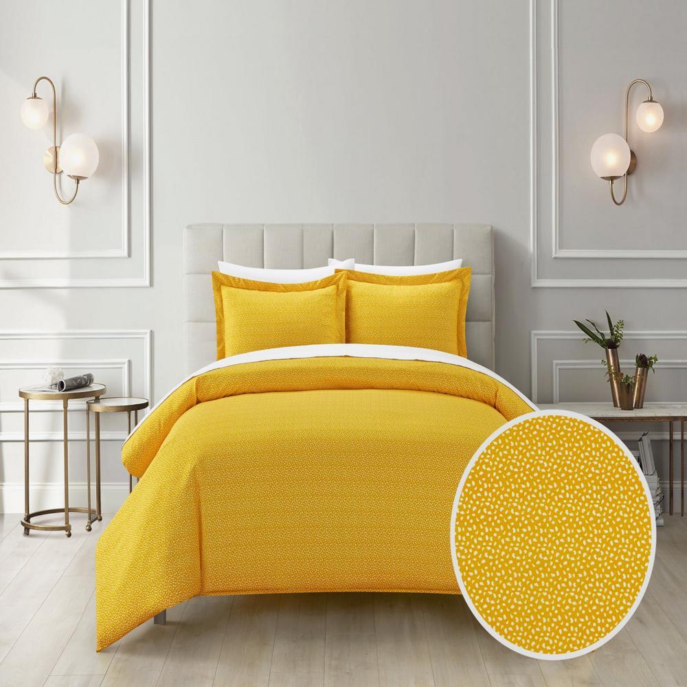 Chic Home Tyson Duvet Cover Bedding - Pillow Sham Included - Twin 68x90", Yellow