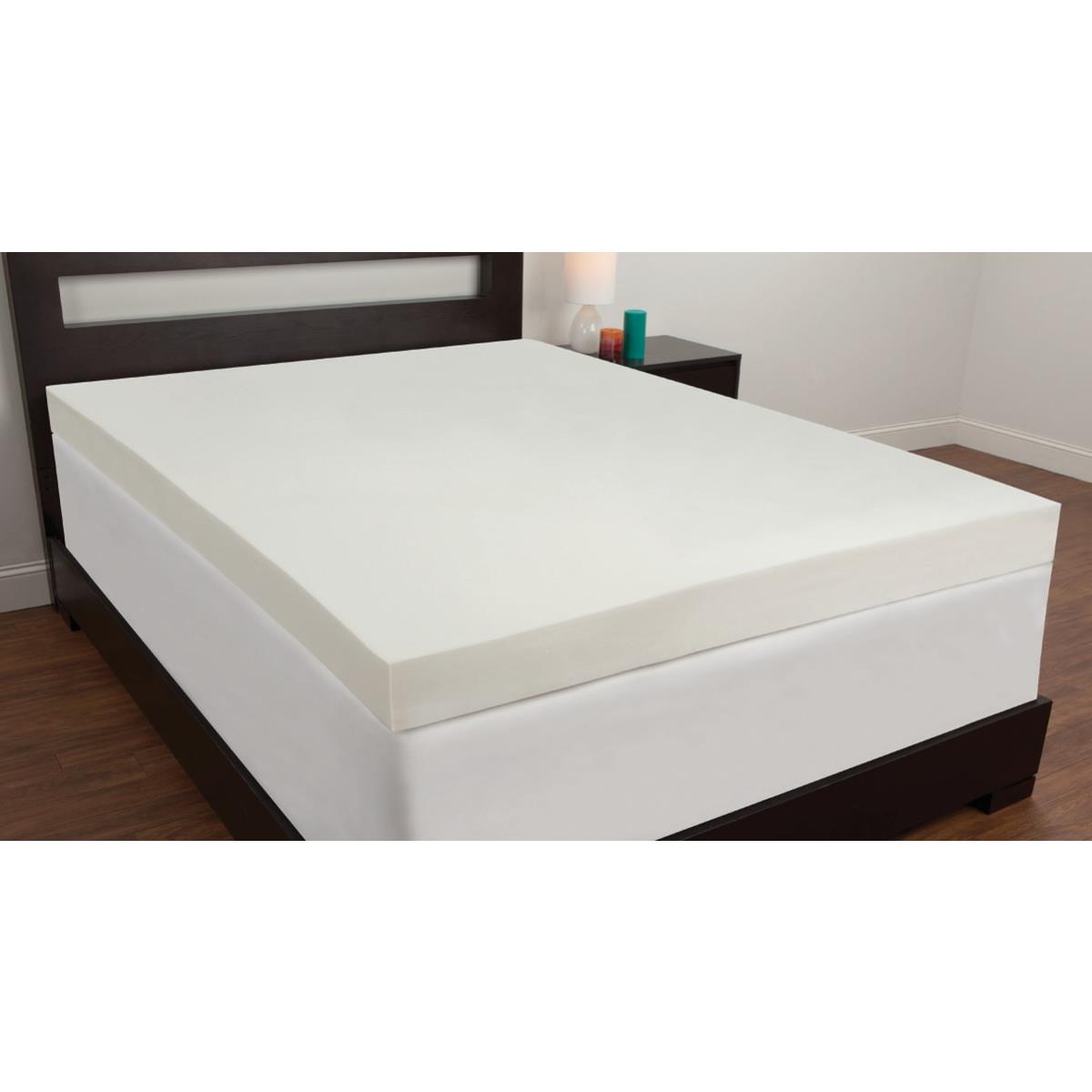 Antique 3 4 Bed Mattresses Comfort Revolution 4 Inch Thick 3 Lb Density Open Cell Premium Memory Foam Topper