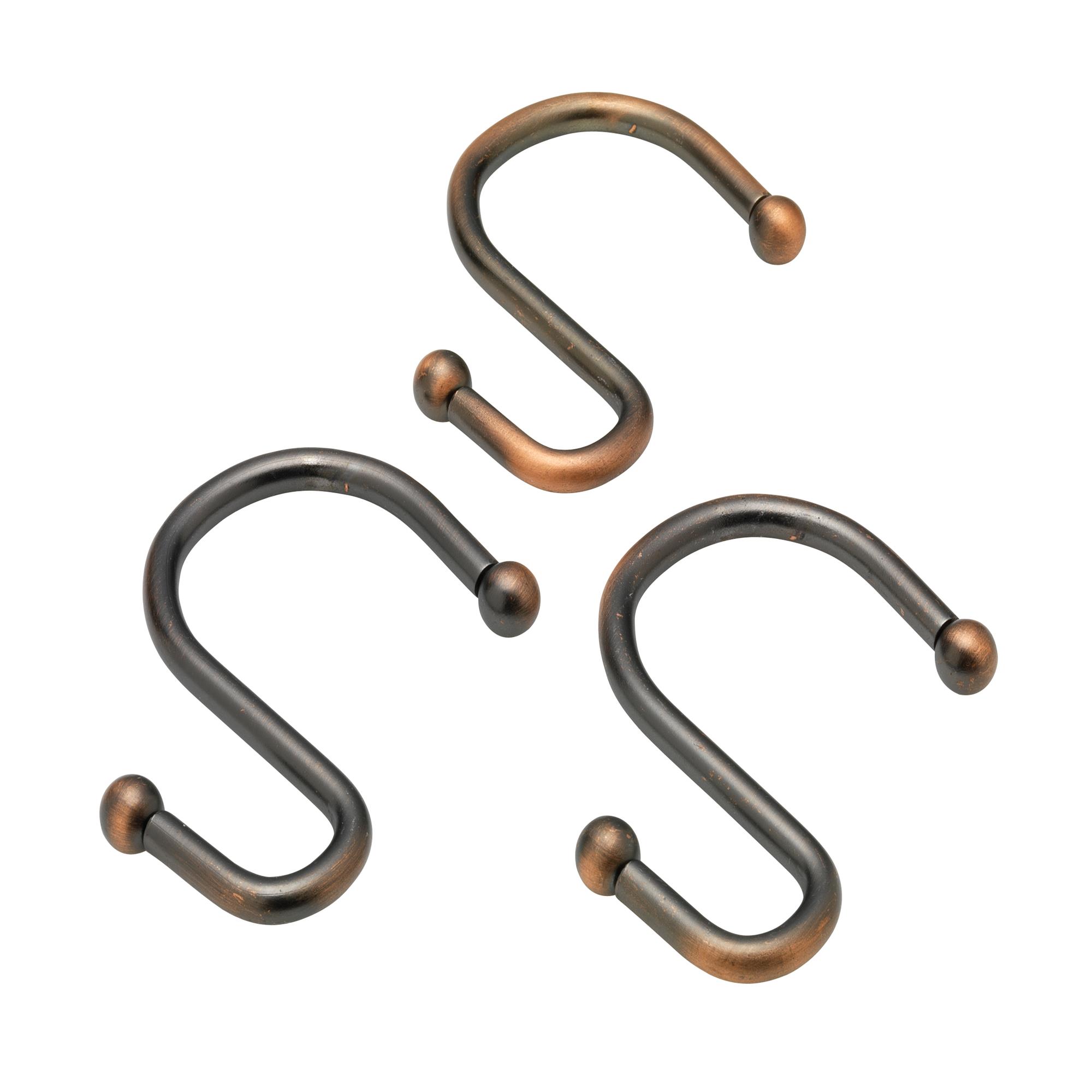 Carnation Home S Shower Curtain Hooks In Oil Rubbed Bronze Carnation Home S Shower Curtain Hooks In Oil Rubbed Bronze