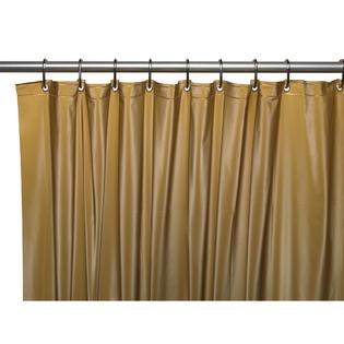 8 Gauge Vinyl Shower Curtain Liner, Brown Vinyl Shower Curtain Liner
