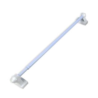 Versailles 1 2 Quot Diameter Magnetic Curtain Rod Set 15 28 Quot White