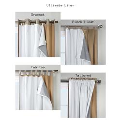 Curtain Blackout Liner Thermalogict Thermalogic Ultimate Multi Functional 45 X 101 Blackout Liner White