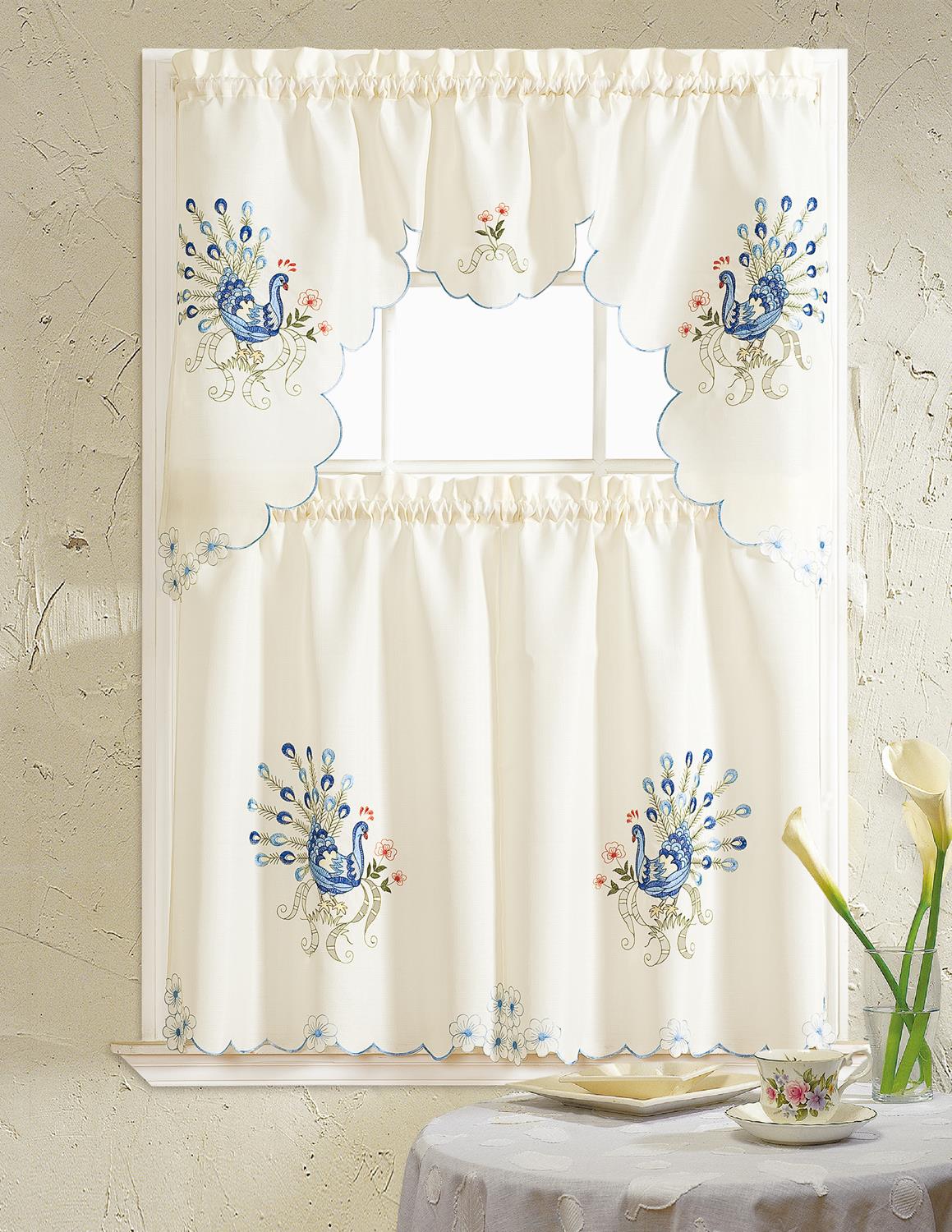 kitchen cafe curtains and valance sets