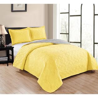 Rt Designers Collection Park Avenue 3 Piece Reversible Quilt Set Rt Designers Collection Park Avenue 3 Piece Reversible Quilt Set