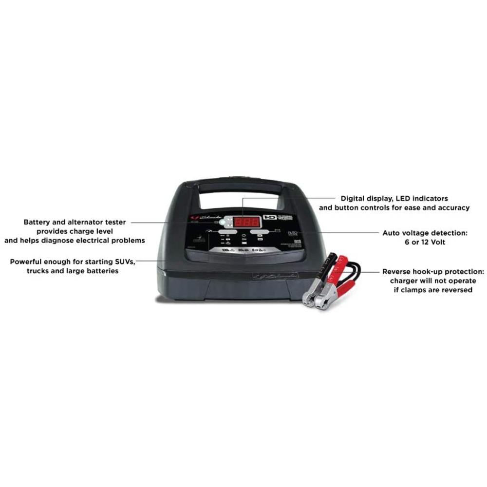Schumacher Electric SC1308 100-Amp 12-Volt Car Battery Charger - Black