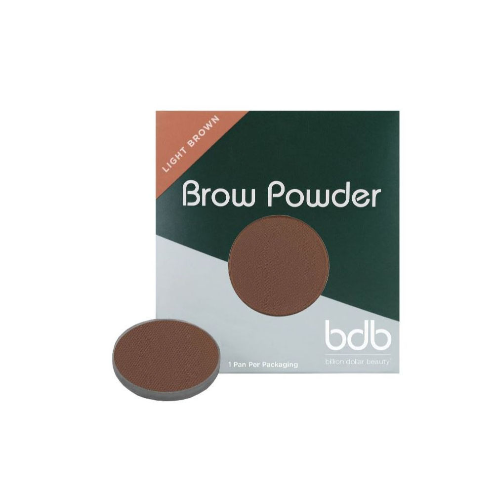 Billion Dollar Beauty Waterproof Magnetic Brow Powder Pan -Light Brown - 0.042oz