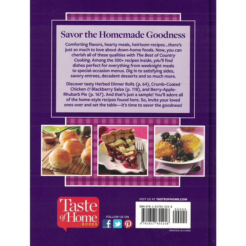 RDA Enthusiast Brands LLC Taste of Home: The Best of Country Cooking Hardcover Cookbook