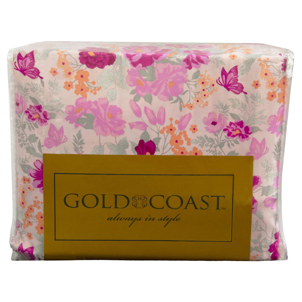 Gold Coast Extra Soft Bridget Miller Sheet Set Pink Floral 6 Piece, Queen Size
