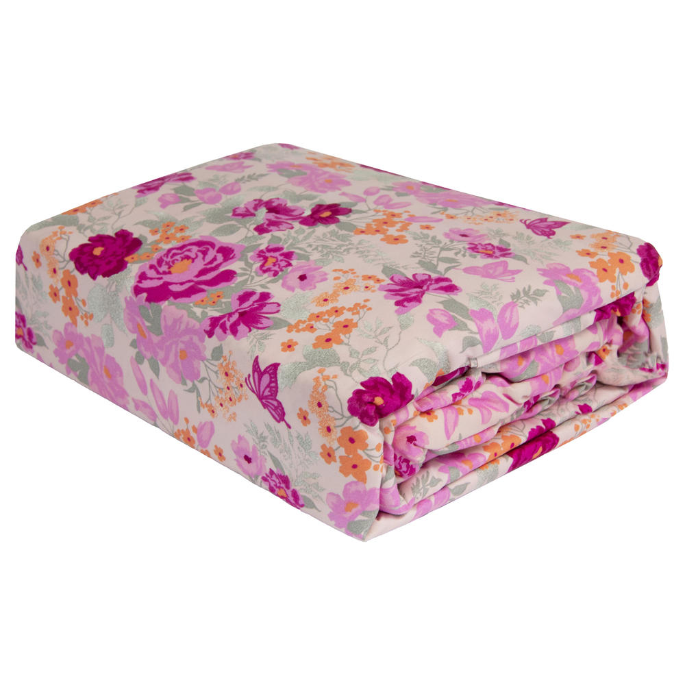 Gold Coast Extra Soft Bridget Miller Sheet Set Pink Floral 6 Piece, Queen Size