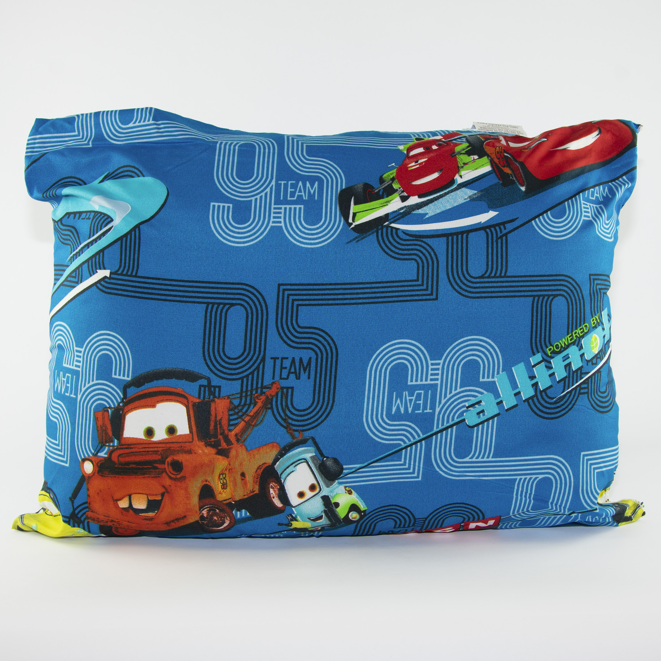 Disney Cars Team 95 Character Kids Pillow in Blue, Standard 26 x 20 in
