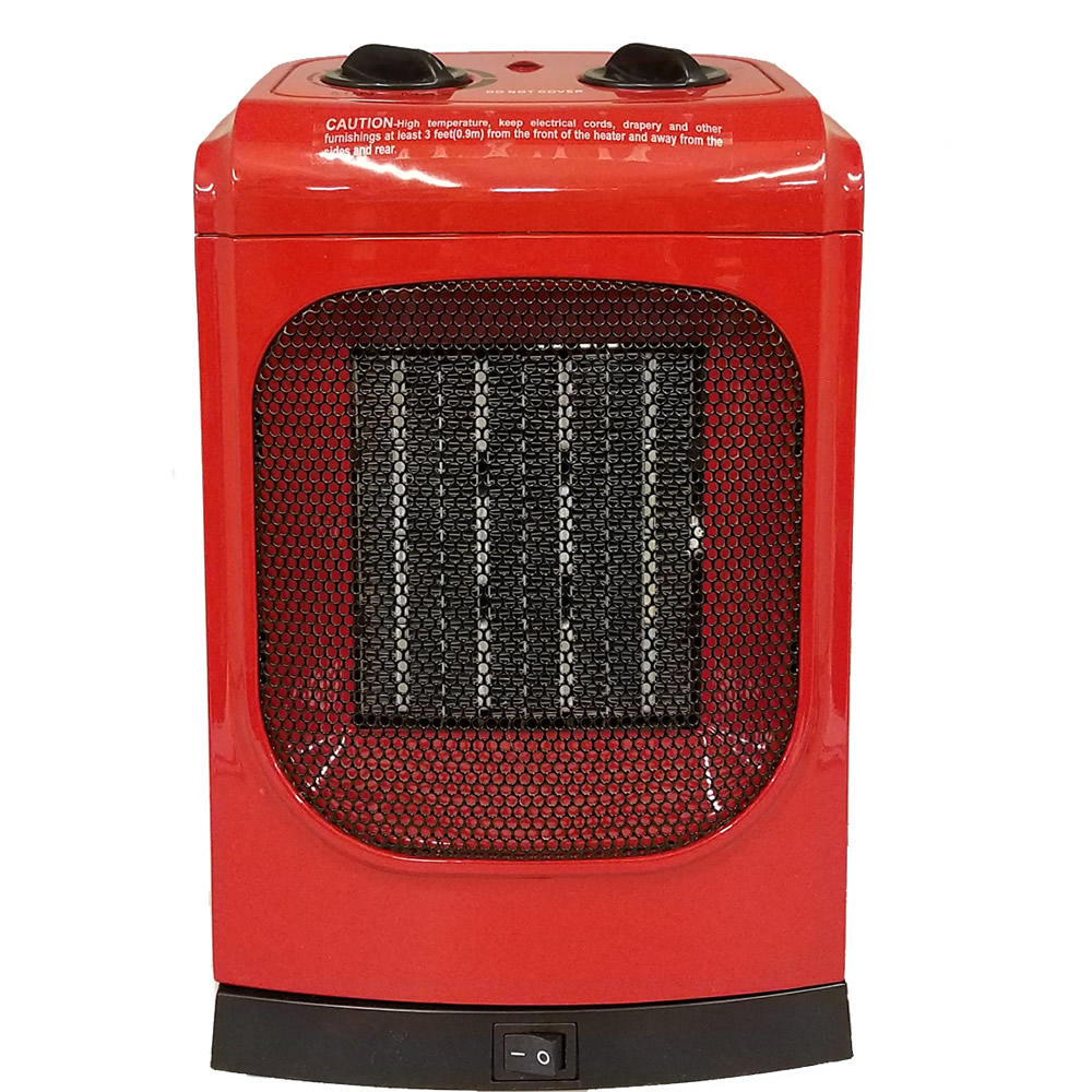 KUL 1500 Watt Red Ceramic Fan Heater - Model 369927