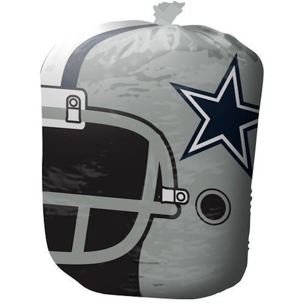 Fabrique Innovations, Inc NFL Dallas Cowboys Stuff A Helmet Lawn & Leaf Bag, Large/57 Gallon