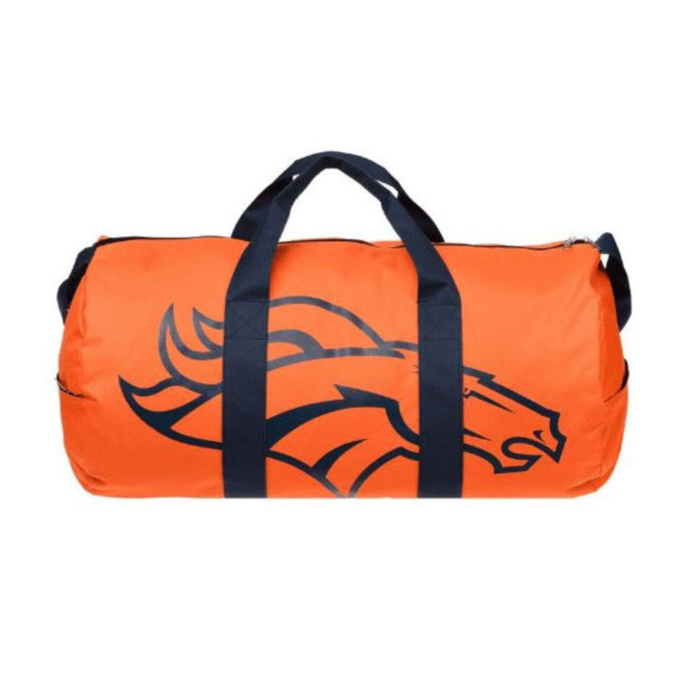 Forever Collectibles NFL Denver Broncos Vessel Barrel Duffle Bag
