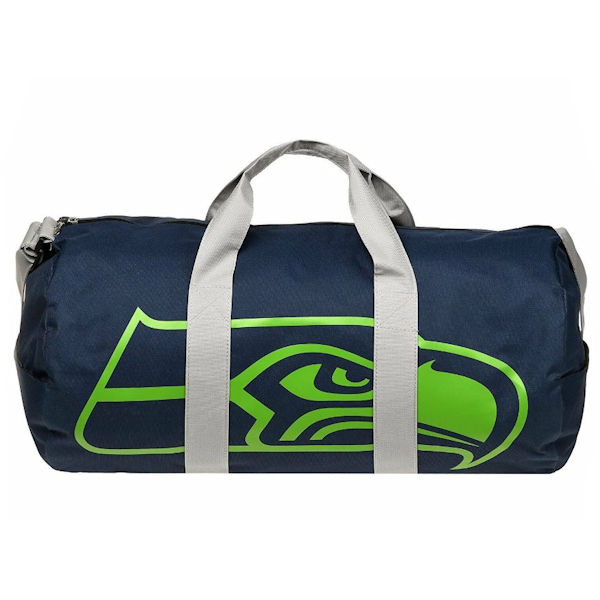 Forever Collectibles NFL Seattle Seahawks Vessel Barrel Duffle Bag