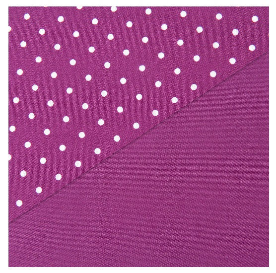 Cozelle Set of Two Microfiber Solid & Dot Set of Two Pillowcases in Purple