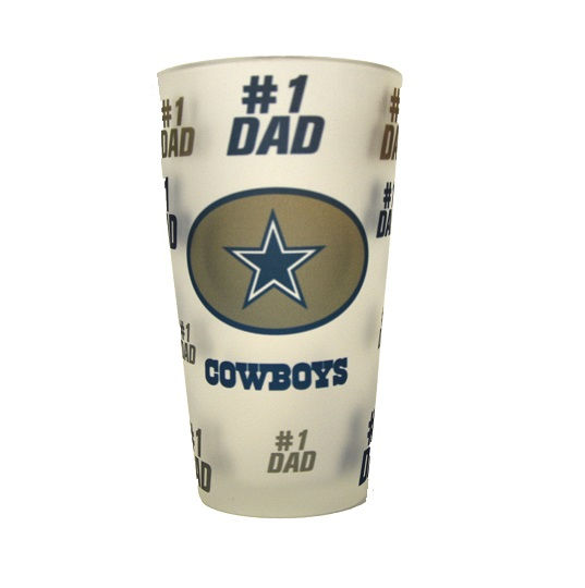 NFL Dallas Cowboys Dad Frosted Pint Glass 16 oz.