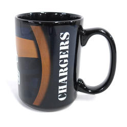 NFL Los Angeles Chargers Ceramic Coffee Mug in Black, 14 oz
