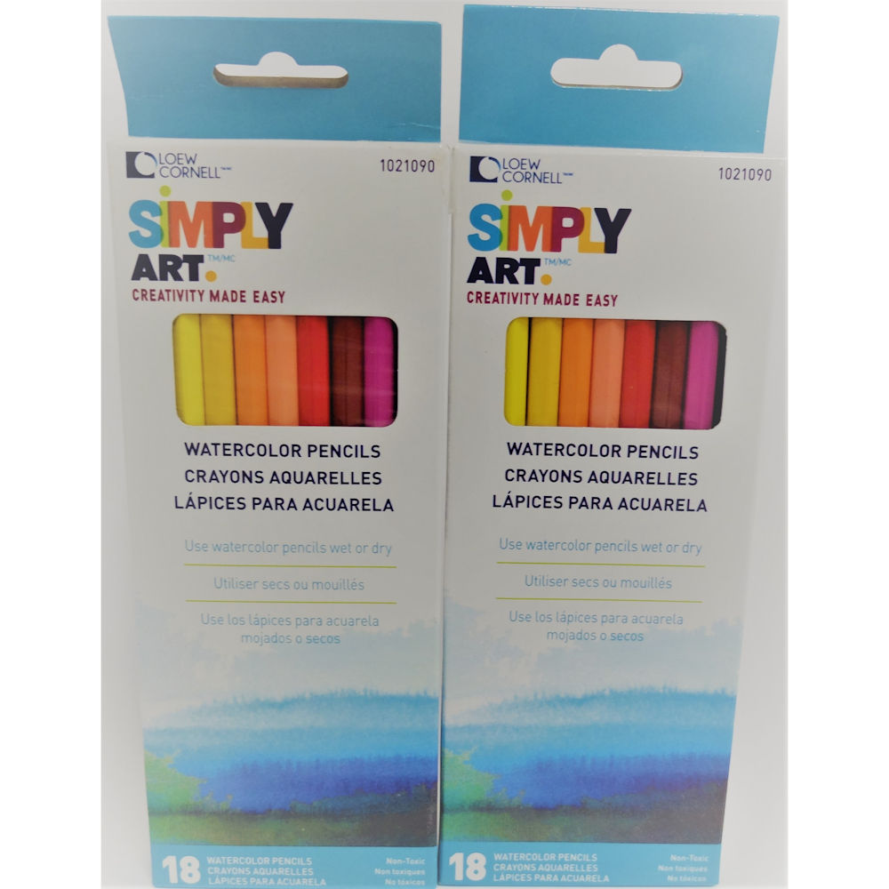 Loew-Cornell Loew Cornell Simply Art Watercolor Pencils Double Pack, 36 Count
