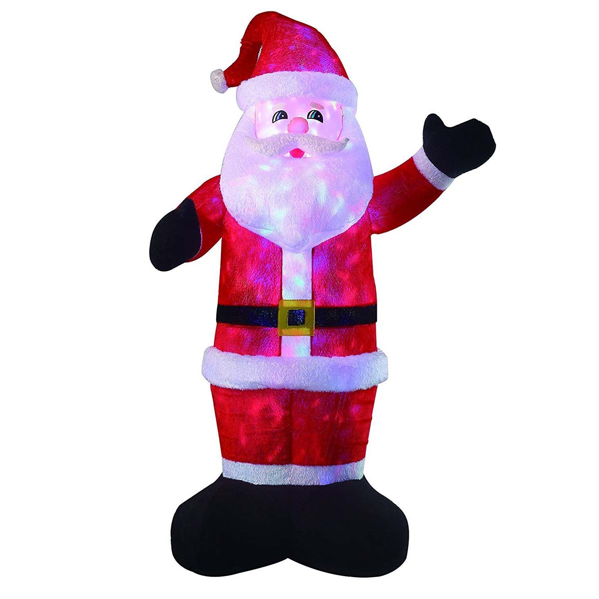 VIDAMORE 8ft Large Airblown Santa Inflatable Decor Christmas Outdoor Holiday Decorations Blow Up LED Lighted Yard