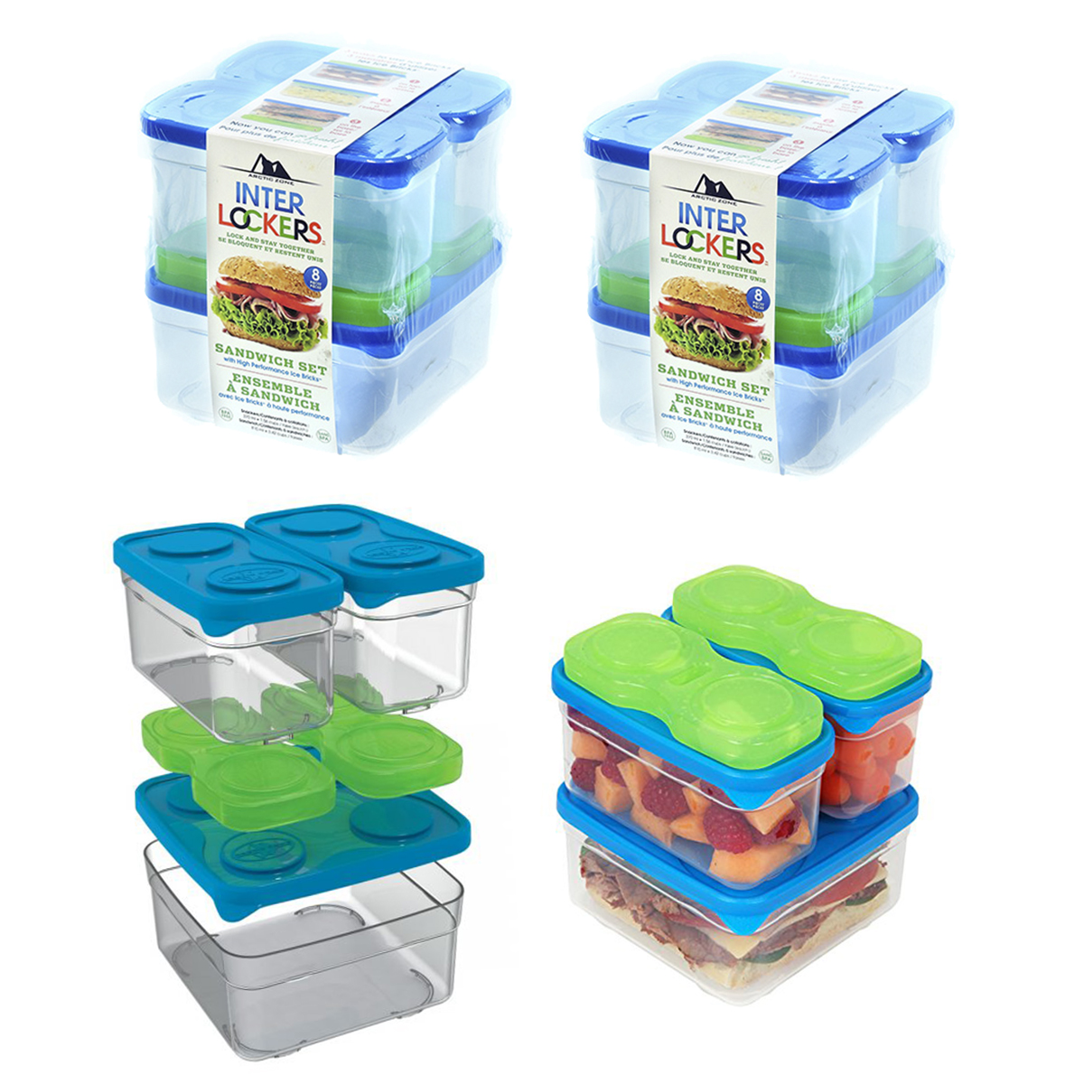 Artic Zone 2pk Arctic Interlockers Food Storage