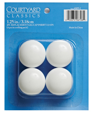 Courtyard Clics 005 Leg Insert Cap For Patio Furniture 1 4 Courtyard Clics 005 Leg Insert Cap For Patio Furniture 1