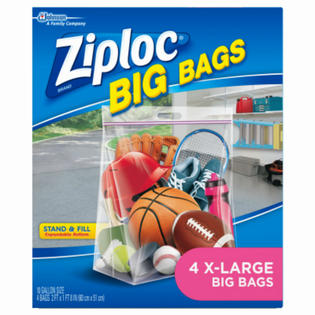 Ziploc 65644 Extra Heavy Duty Bags X Large 4 Pack