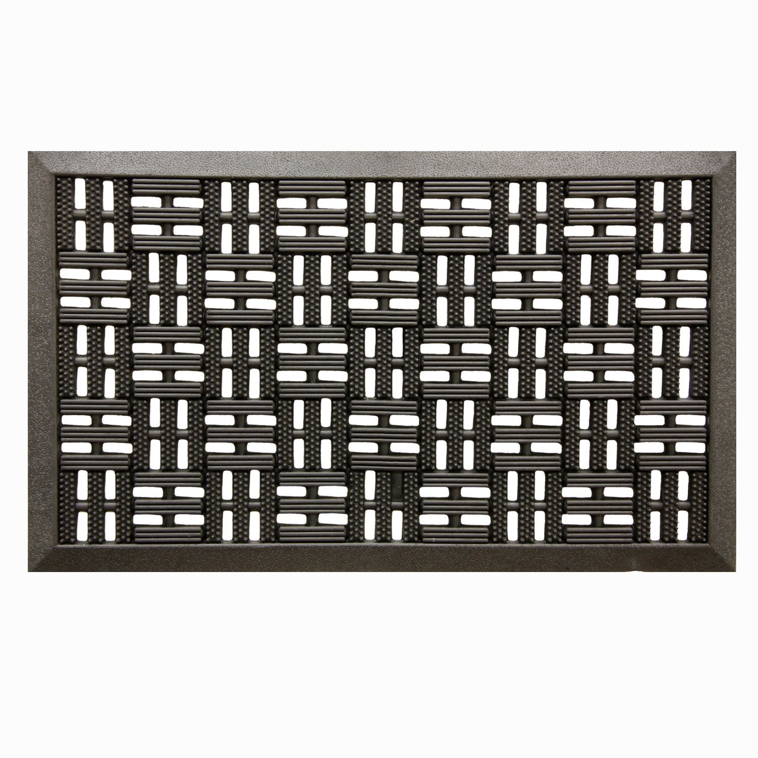 Bacova 06848 Drain Thru Design Rubber Trellis Scraper Mat