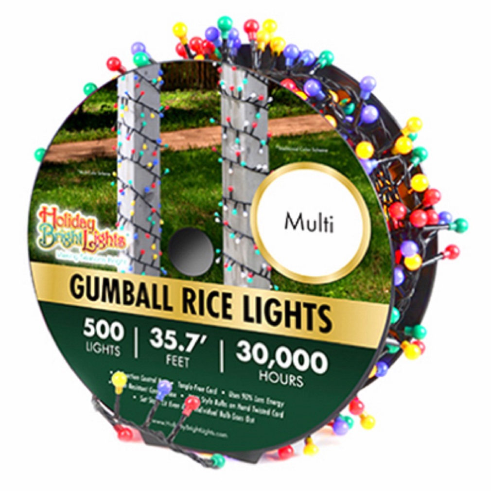 Holiday Bright Lights Led Gmbr500 Gmu Gumball Rice Light Set 500 Holiday Bright Lights, Holiday Bright Lights Catalog