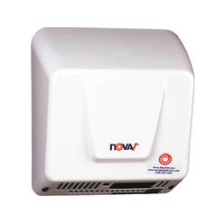 World Dryer Nova 083000000 Nova NOVA Hand Dryer: Integral, Cast Aluminum, Auto, White, 30 sec Dry Time, 8/7/6 Amps, 100 to 240 Volt  0830000