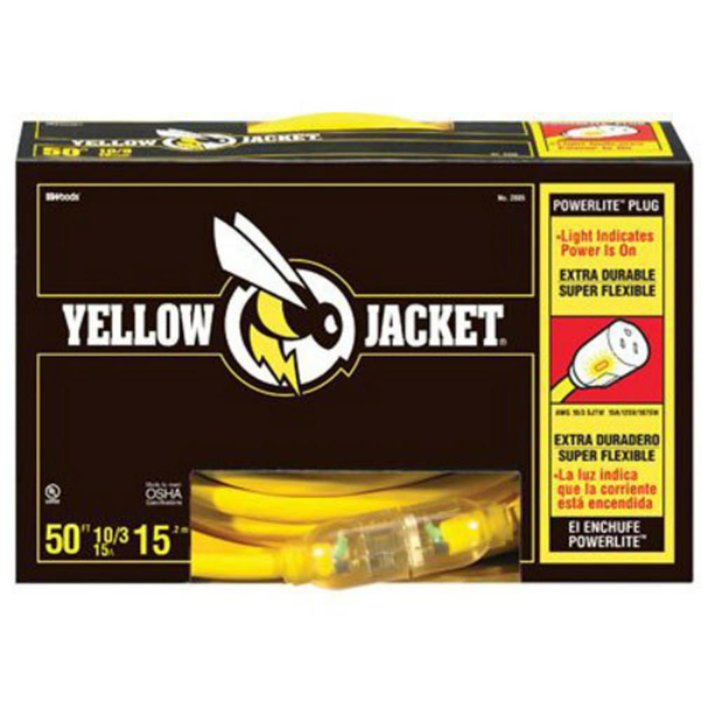 Yellow Jacket 2805 Extension Cord, 15 Amp, 50'