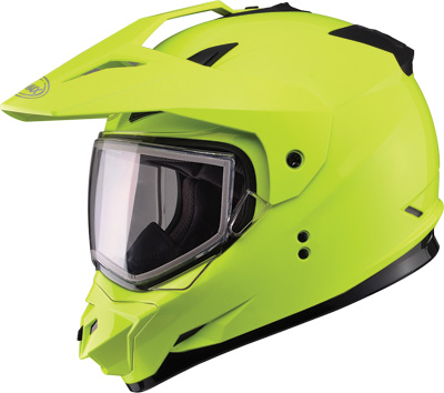 GMAX GM-11 Sport Snowmobile Helmet Hi-Vis Yellow XXL