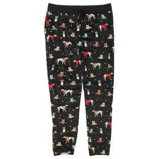 Secret Treasures Womens Soft Black Sweatered Puppy Dog