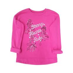 Disney Princess Girls Hot Pink Strong Hearts Rule Jasmine Belle Sweatshirt