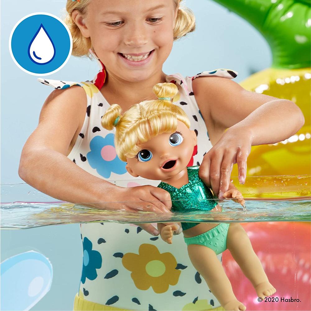 Baby Alive Sunshine Snacks Waterplay Doll Eats & Poops, Blonde Hair
